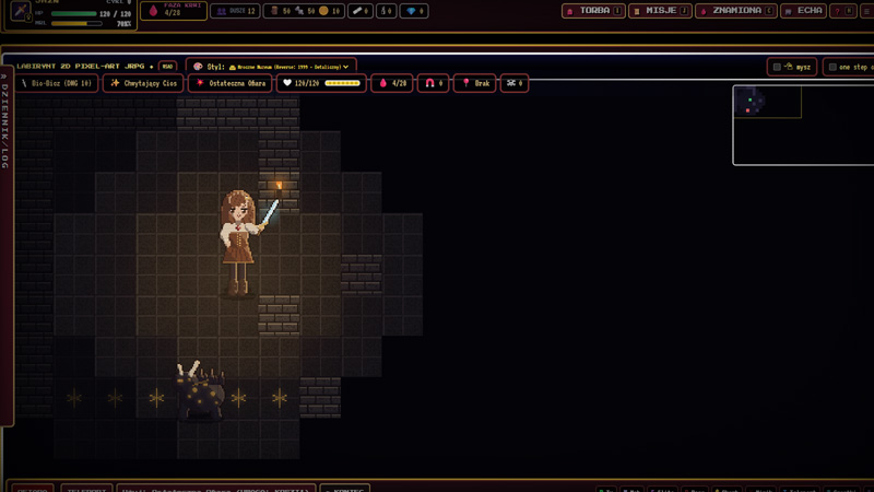 Testy mechanik w Godot
