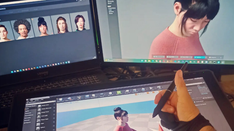 Początek prac i modelowanie MetaHuman
